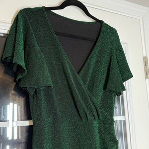 Elegant Green Mini Dress